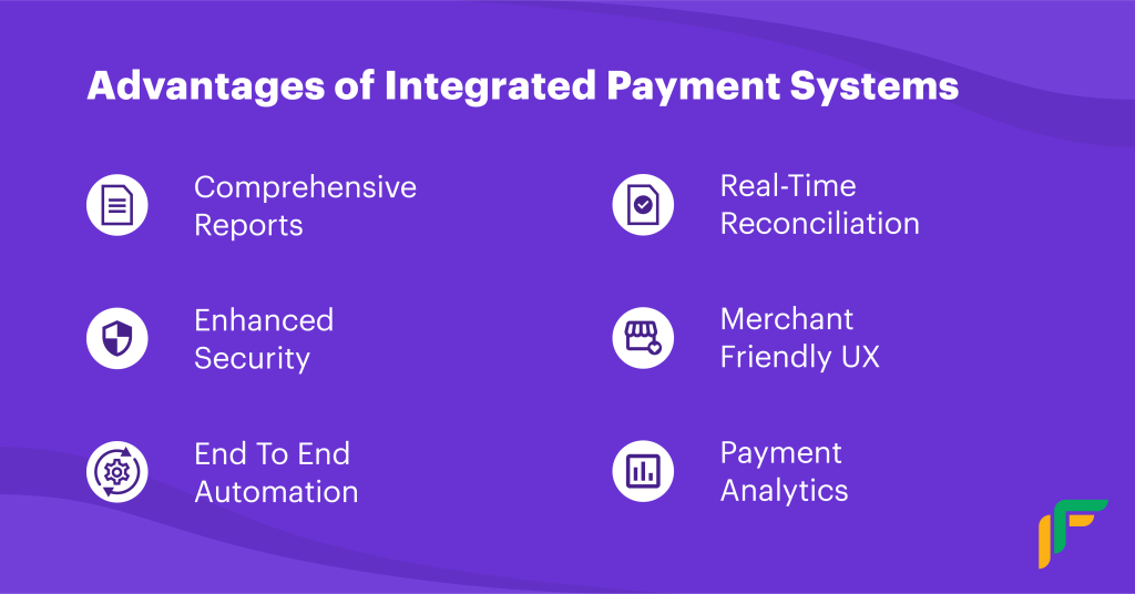 Integrated Payment System advantages